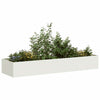 Fioriera Vidaxx 280x80x40 cm acciaio bianco