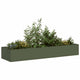 Vidaxl plantenbak 280x80x40 cm staal olijfgroen