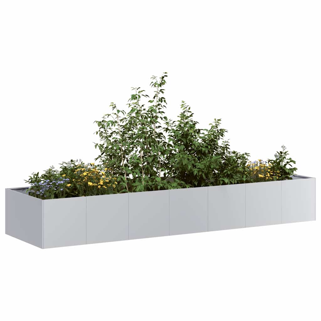 Vidaxl plantenbak 280x80x40 cm gegalvaniseerd staal
