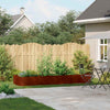 Jardinera vidaxx oxidada 280x80x40 cm acero resistente a la intemperie