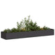 Fioriera Vidaxx 360x80x40 cm acciaio nero