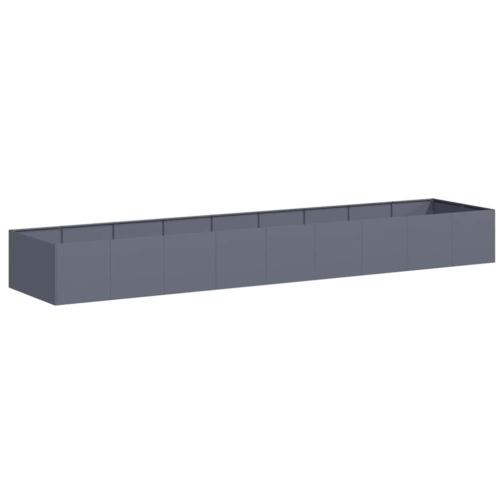 Fioriera Vidaxx 360x80x40 cm acciaio antracite