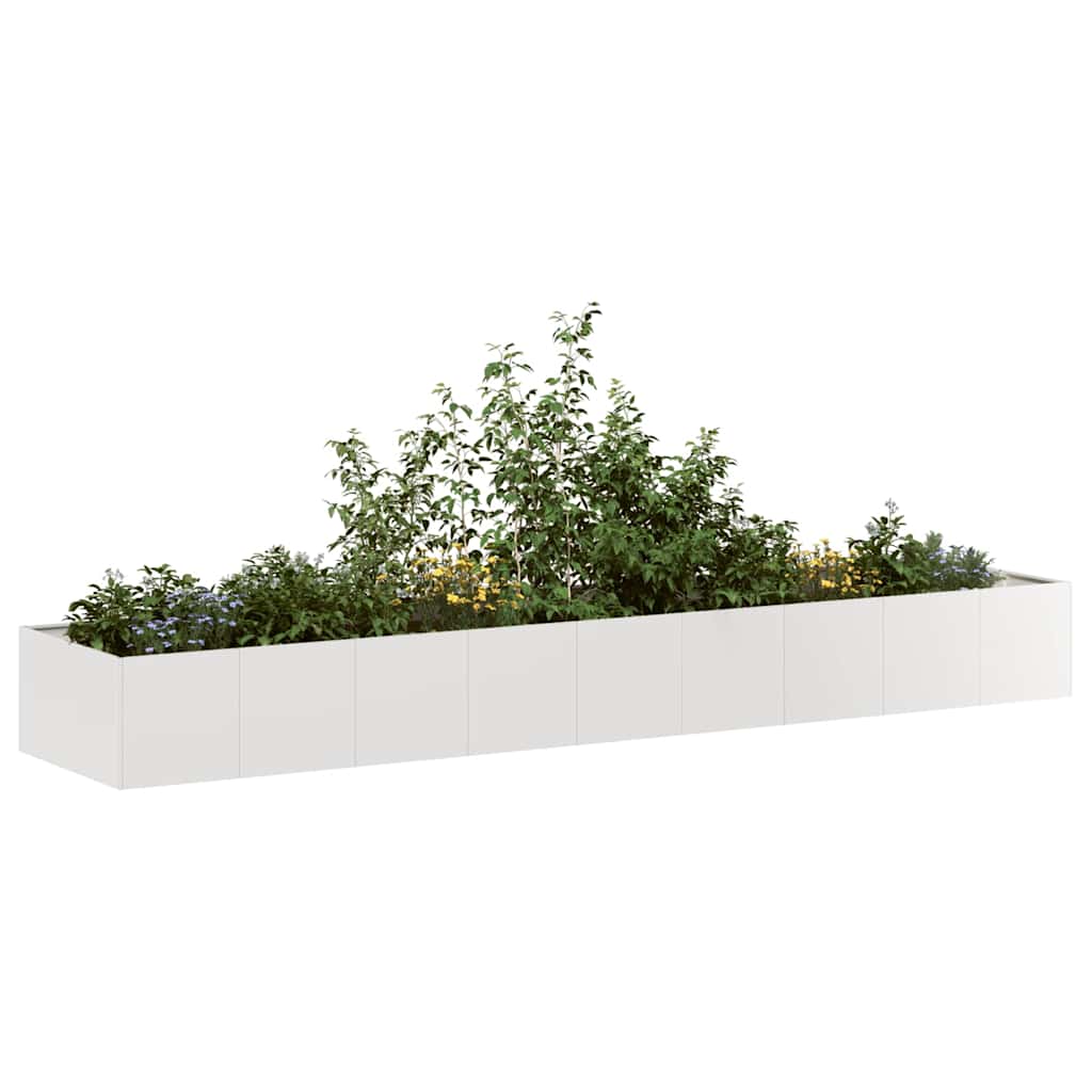 Jardinera vidaxx 360x80x40 cm acero inoxidable