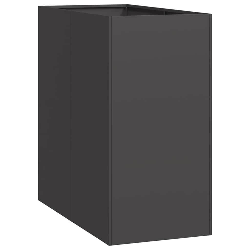 Fioriera Vidaxx 40x80x80 cm acciaio nero
