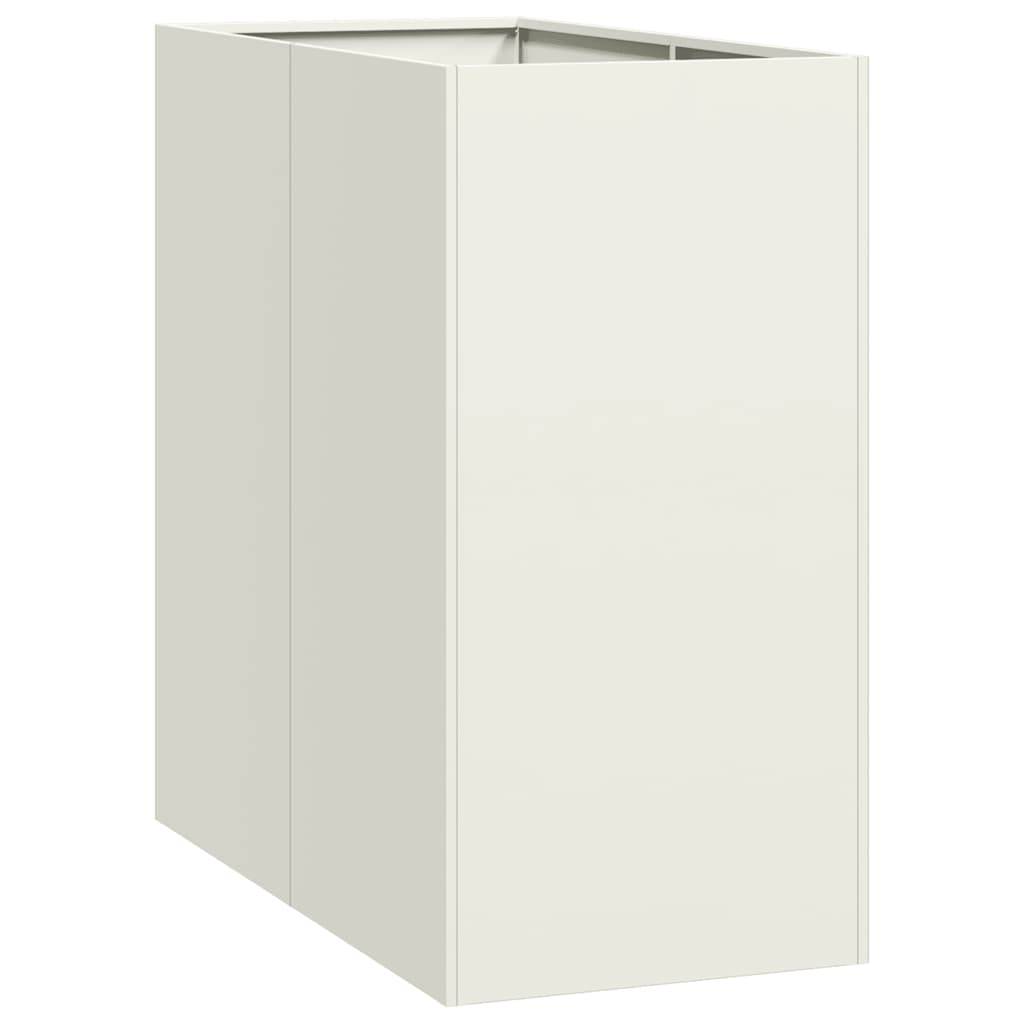 Vidaxl plantenbak 40x80x80 cm staal wit