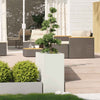 Fioriera Vidaxx 40x80x80 cm acciaio bianco