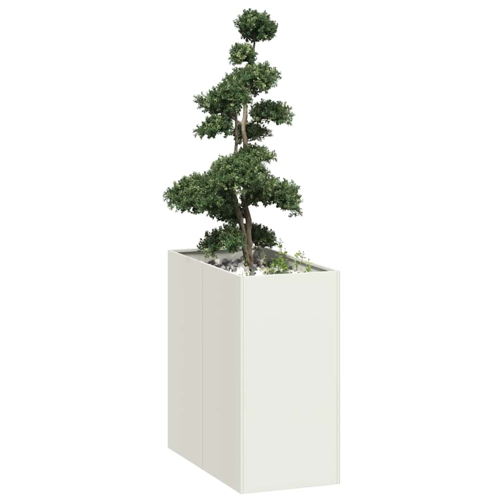 Vidaxl plantenbak 40x80x80 cm staal wit