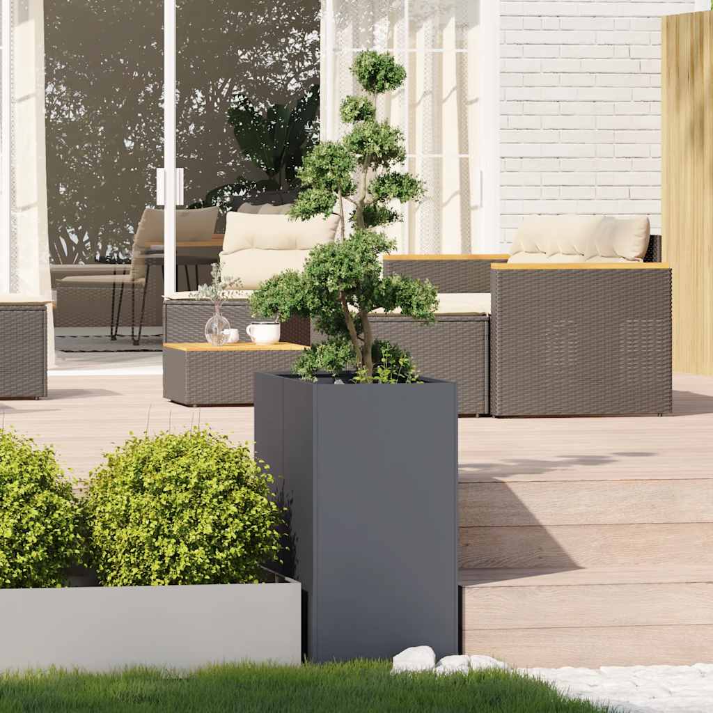 Fioriera Vidaxx 40x80x80 cm acciaio antracite