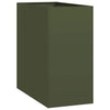 Vidaxl plantenbak 40x80x80 cm staal olijfgroen