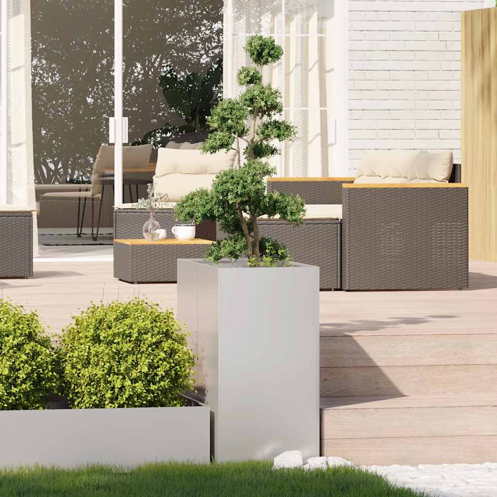 Jardinera vidaxx 40x80x80 cm acero inoxidable