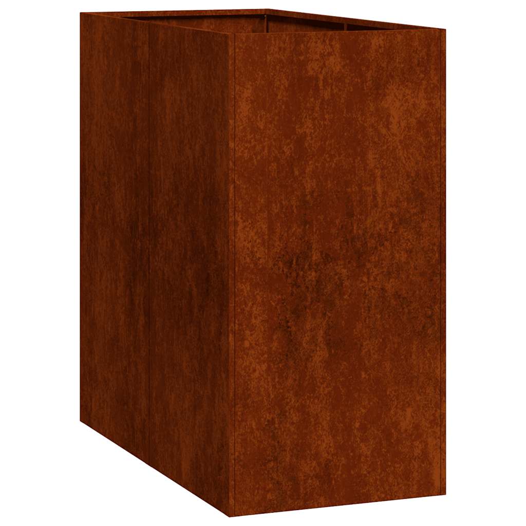 Fioriera Vidaxx arrugginito 40x80x80 cm in acciaio resistente alle intemperie