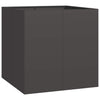 Fioriera Vidaxx 80x80x80 cm acciaio nero