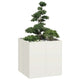 Vidaxl plantenbak 80x80x80 cm staal wit