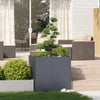 Fioriera Vidaxx 80x80x80 cm acciaio antracite