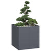 Fioriera Vidaxx 80x80x80 cm acciaio antracite