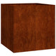 Vidaxl plantenbak roestig 80x80x80 cm weervast staal