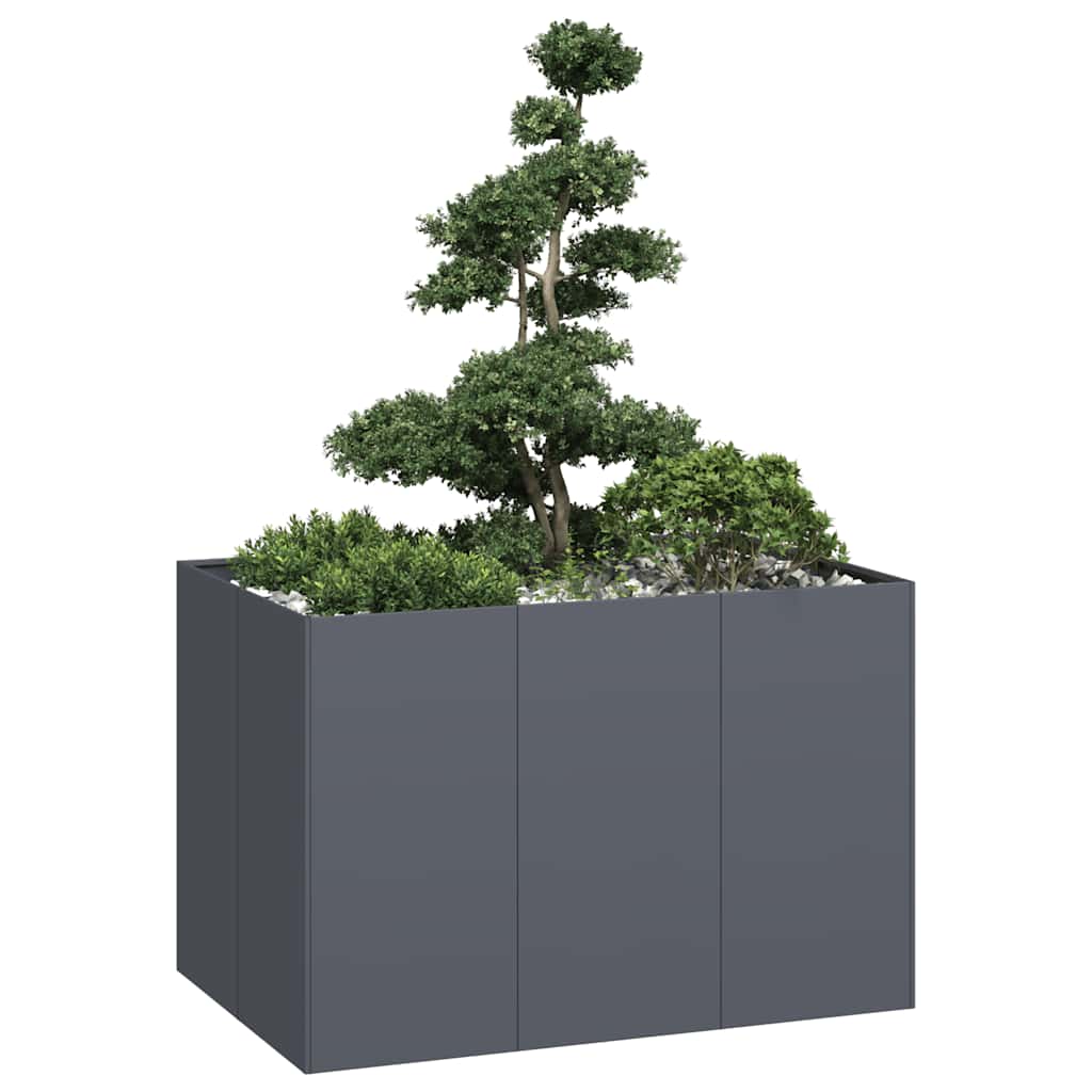 Fioriera Vidaxx 120x80x80 cm acciaio antracite
