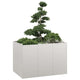 Jardinera vidaxx 120x80x80 cm acero inoxidable