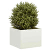 Fioriera Vidaxx 40x40x30 cm acciaio bianco