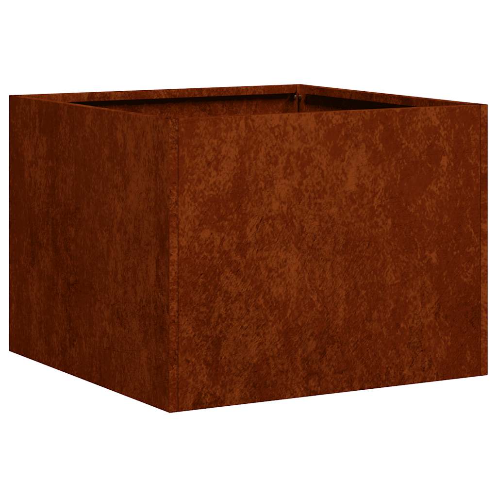 Fioriera Vidaxx arrugginito 40x40x30 cm in acciaio resistente alle intemperie