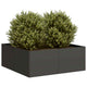 Fioriera Vidaxx 80x80x30 cm acciaio nero