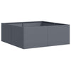 Fioriera Vidaxx 80x80x30 cm acciaio antracite