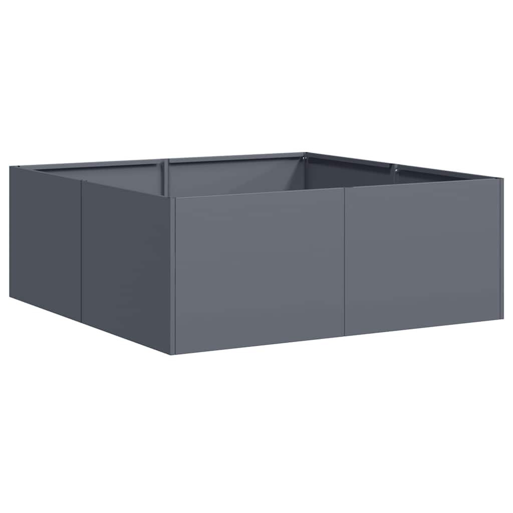 Fioriera Vidaxx 80x80x30 cm acciaio antracite