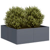 Fioriera Vidaxx 80x80x30 cm acciaio antracite