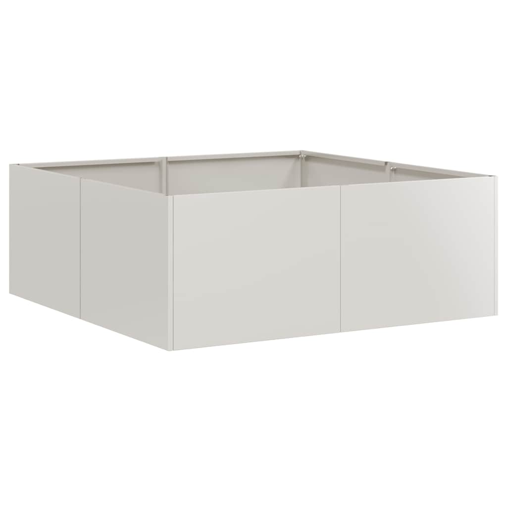 Jardinera vidaxx 80x80x30 cm acero inoxidable