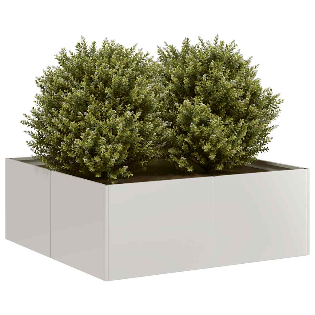 Jardinera vidaxx 80x80x30 cm acero inoxidable