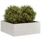 Jardinera vidaxx 80x80x30 cm acero inoxidable