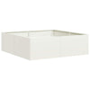 Fioriera Vidaxx 100x100x30 cm acciaio bianco