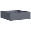 Fioriera Vidaxx 100x100x30 cm acciaio antracite