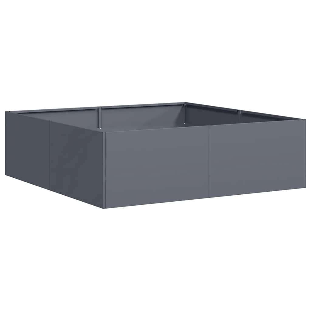 Fioriera Vidaxx 100x100x30 cm acciaio antracite
