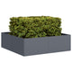 Fioriera Vidaxx 100x100x30 cm acciaio antracite