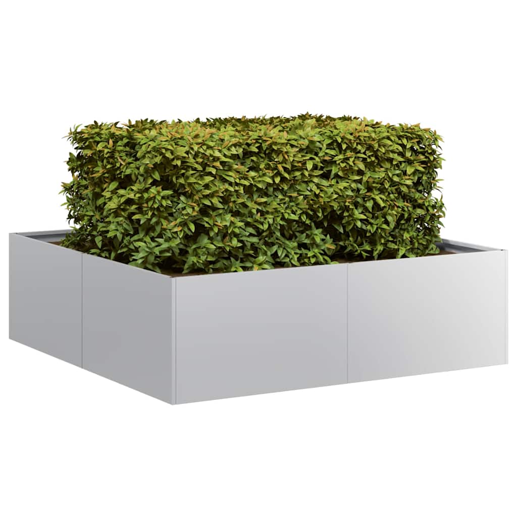 Vidaxl plantenbak 100x100x30 cm gegalvaniseerd staal