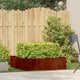Vidaxl plantenbak roestig 100x100x30 cm weervast staal