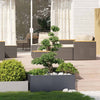 Vidaxl plantenbak 100x100x40 cm staal antracietkleurig