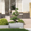 Vidaxl plantenbak 100x100x40 cm gegalvaniseerd staal