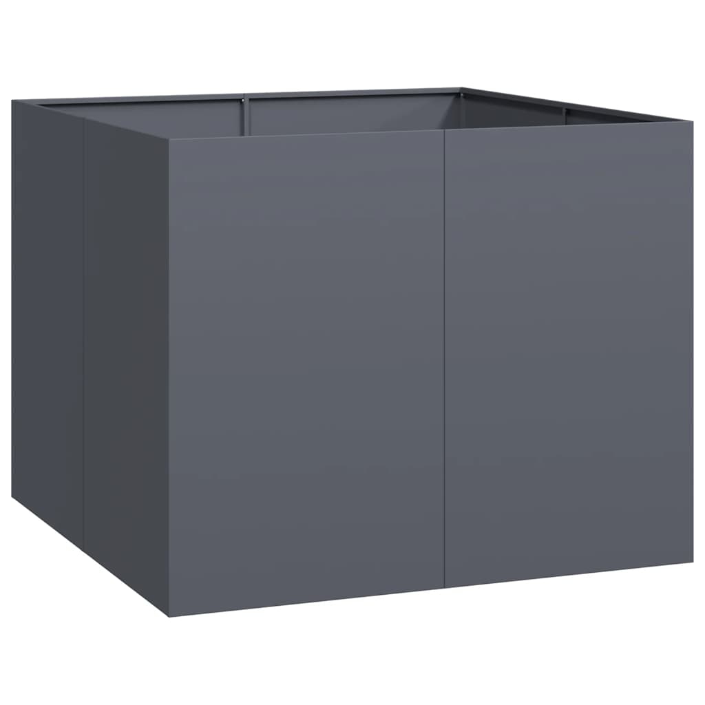 Fioriera Vidaxx 100x100x80 cm acciaio antracite