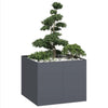 Fioriera Vidaxx 100x100x80 cm acciaio antracite
