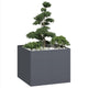 Fioriera Vidaxx 100x100x80 cm acciaio antracite