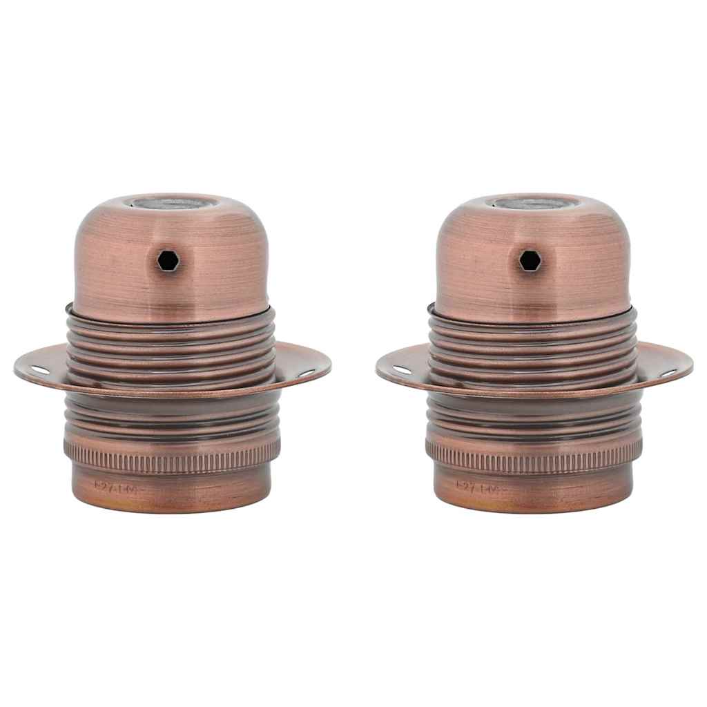Vidaxl lamphouders 2 st rood brons e27