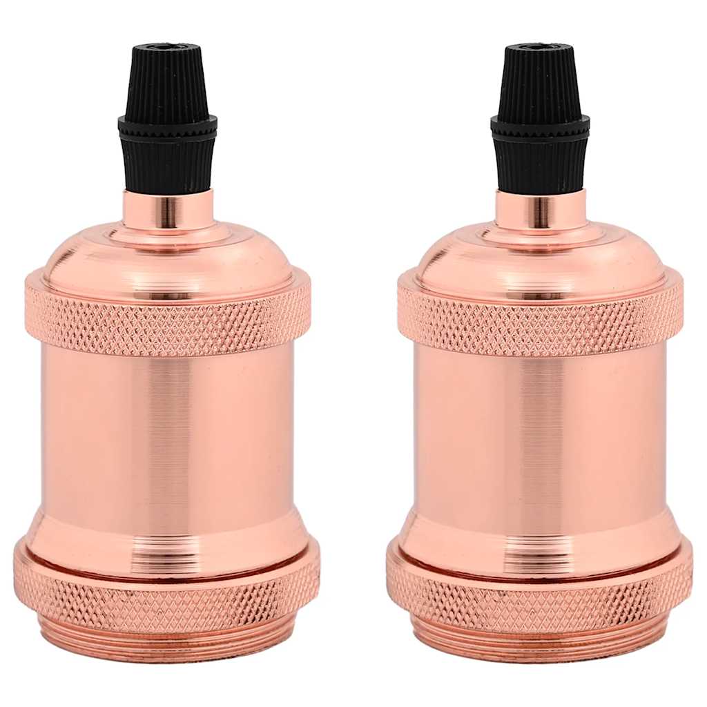 Portalampade VidaXL 2 pz oro rosa E27