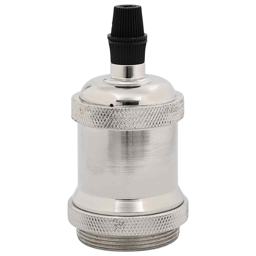Vidaxl lamphouders 2 st nikkel satijn e27