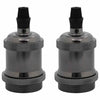 Vidaxl lamphouders 2 st glanzend zwart e27