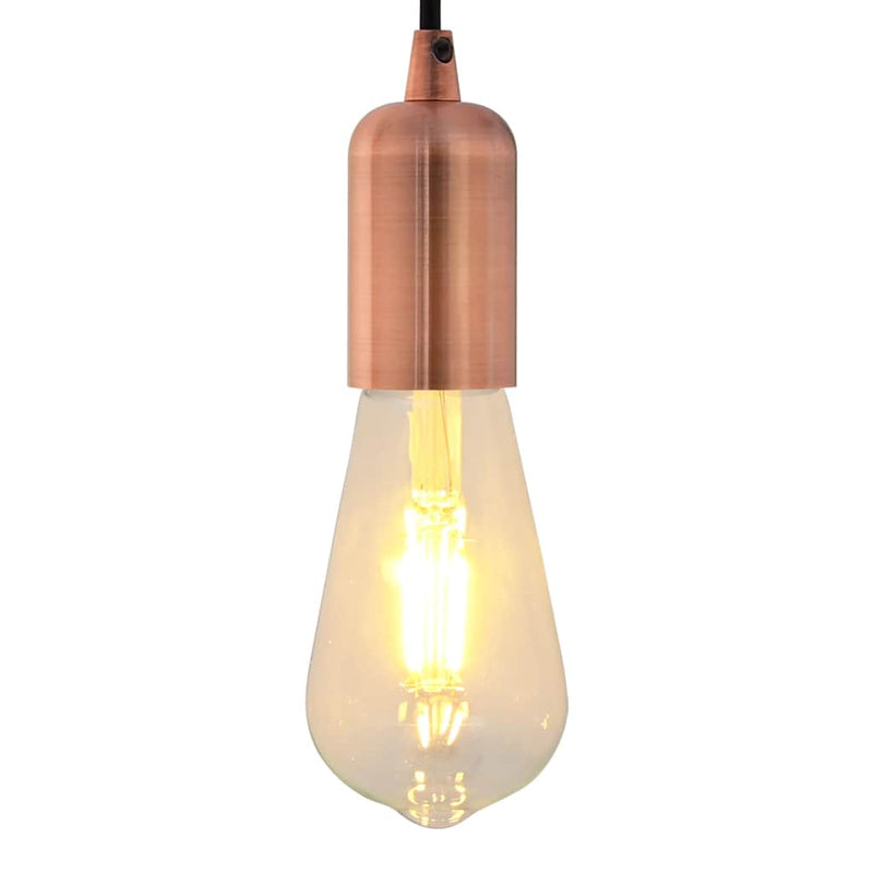 Portalampade VidaXL 2 pz bronzo rosso E27