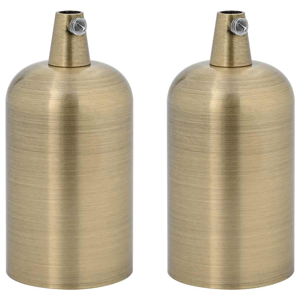 Portalampade VidaXL 2 pz bronzo E27