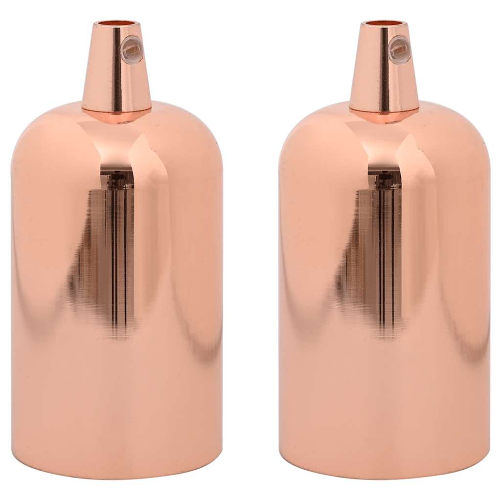 Portalampade VidaXL 2 pz oro rosa E27