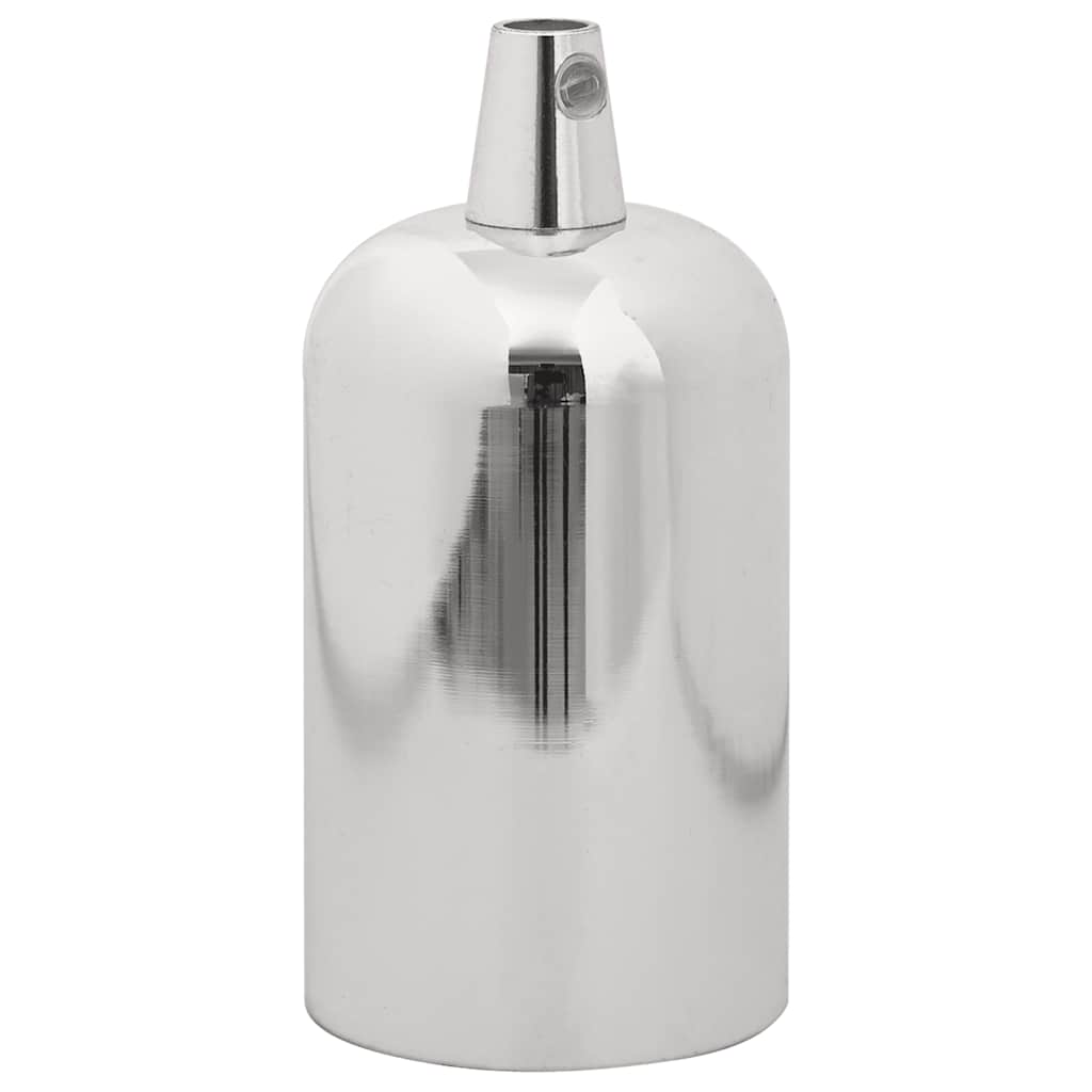 Vidaxl lamphouders 2 st nikkel satijn e27